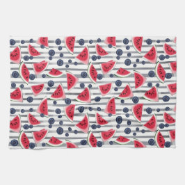 サマースイカストライプ キッチンタオル