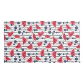 サマースイカストライプ 枕カバー (裏面-左)