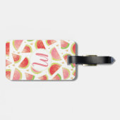 サマースイカスライス&金ゴールドハートパターン ラゲッジタグ (裏面横)