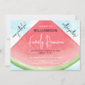 サマースイカファミリー懇親会 招待状 (正面)