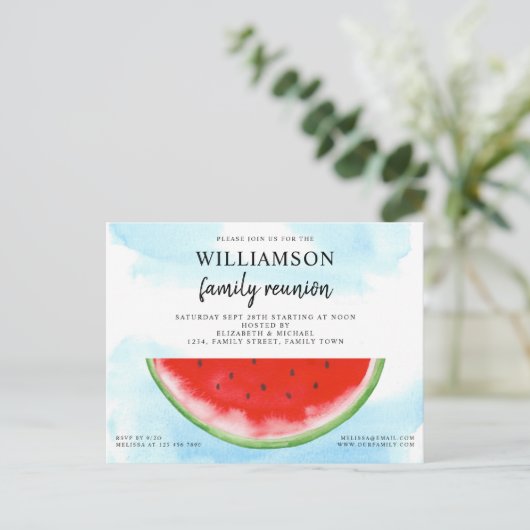 サマースイカファミリー懇親会 案内ポストカード (スタンド正面)