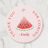 サマースイカメッセージカード フェイバータグ (正面)