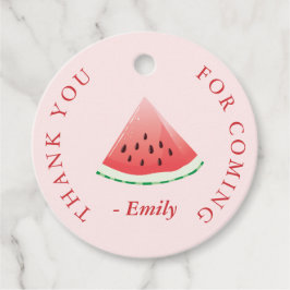 サマースイカメッセージカード フェイバータグ