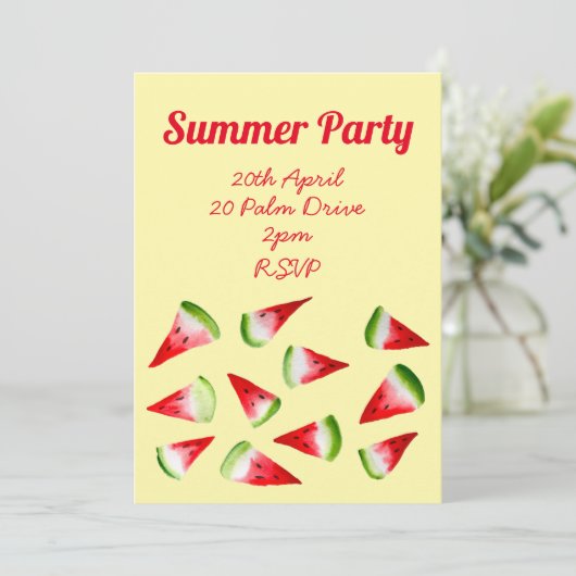 サマースイカ果実園パーティー 招待状 (スタンド正面)