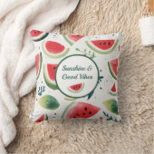 サマースイカ装飾用クッション クッション (ブランケット)