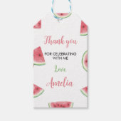 サマースイカ誕生日パーティギフトラベル ギフトタグ (正面)