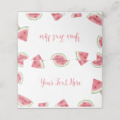 サマースイカ誕生日座席表 プレイスカード (外部開封)