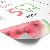 サマースイカ1stバースデーマイルストーンサイン ポスター (角)