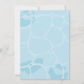 サマースイミングプールパーティー誕生日招待状 招待状 (裏面)