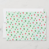 サマースイートスイカ最初の誕生日招待状 招待状 (裏面)