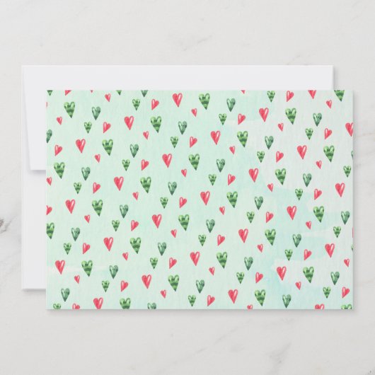 サマースイートスイカ最初の誕生日招待状 招待状 (裏面)