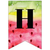 サマースイートスイカ誕生日3写真 バンティングフラッグ (第2の旗)