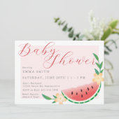 サマースイートスイカ赤ちゃんシャワー 招待状 (スタンド正面)