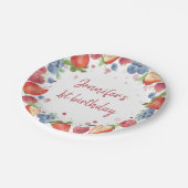 サマースイートベリーファースト誕生日 ペーパープレート (アングル)