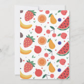 サマースウィートワンフルーツ1st誕生日招待状 招待状 (裏面)