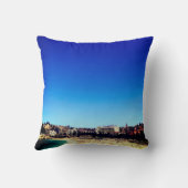 サマースカイビーチ海ブルービューティフル クッション (裏面)