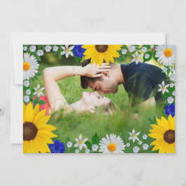 サマースカイブルーフローラ結婚ズ セーブザデート