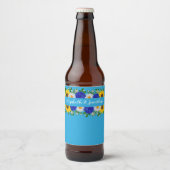 サマースカイブルーフローラ結婚ズ ビールラベル (正面)