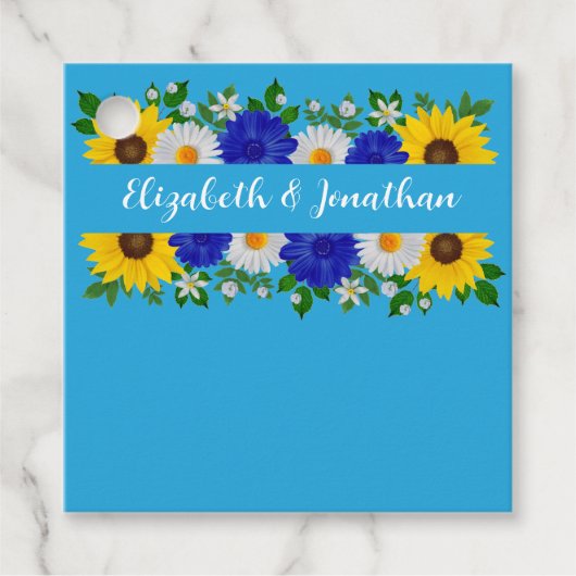 サマースカイブルーフローラ結婚ズ フェイバータグ (正面)