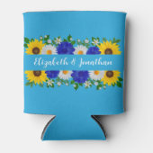 サマースカイブルーフローラ結婚ズ 缶クーラー (正面)