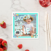 サマースカイブルーボーイズ1st誕生日 スタンダードカクテルナプキン (インサイチュ)