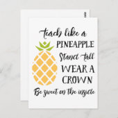 サマースクール先生鑑賞パイナップル ポストカード (正面/裏面)