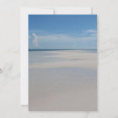 サマースターフィッシュビーチ行先結婚式 招待状 (裏面)