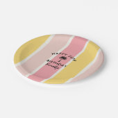 サマーストライプカバナ州沿岸30歳の誕生日 ペーパープレート (アングル)