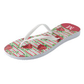 サマーストライプストロベリーモノグラム ビーチサンダル (アングル)