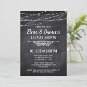 サマーストリングライツカップルシャワー招待状 招待状 (スタンド正面)