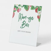 サマーストロベリーベビーシャワーママモサバー 台座サイン (正面)