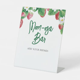 サマーストロベリーベビーシャワーママモサバー 台座サイン