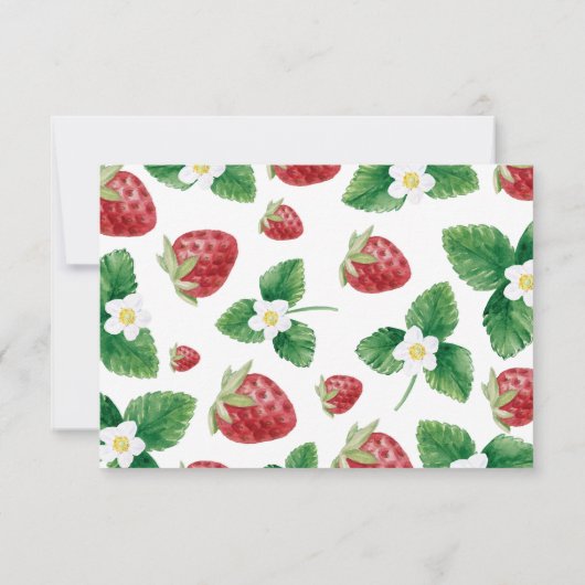 サマーストロベリーベリースウィートサンキュー サンキューカード (裏面)