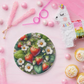 サマーストロベリーレッドフルーツ紙プレート ペーパープレート (パーティー)