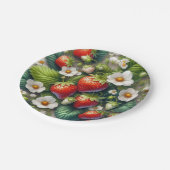 サマーストロベリーレッドフルーツ紙プレート ペーパープレート (アングル)