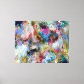 サマーストームオリジナル絵画の抽象芸術クワッド キャンバスプリント (正面)