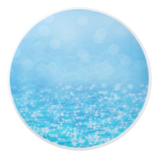 サマースパークルウォータービーチバスルームのデコードレッサー セラミックノブ (正面)