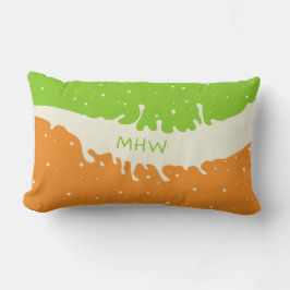 サマースプラッシュカスタムモノグラム装飾用クッション ランバークッション