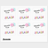 サマースプラッシュ先生サンキューステッカー スクエアシール (シート)