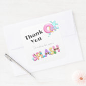 サマースプラッシュ先生サンキューステッカー スクエアシール (封筒)