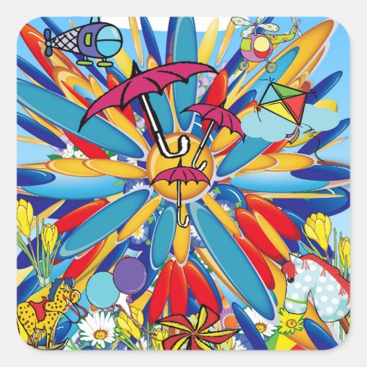 サマースプラッシュ！ スクエアシール (正面)