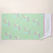 サマースプリンクルパステルズ名 ビーチタオル (正面)