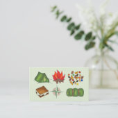 サマースリープウェイキャンプキャンピングキャンプ 名刺 (スタンド正面)