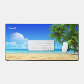 サマーズビューティフルビーチデイデスクパッド デスクマット (キーボード&マウス)