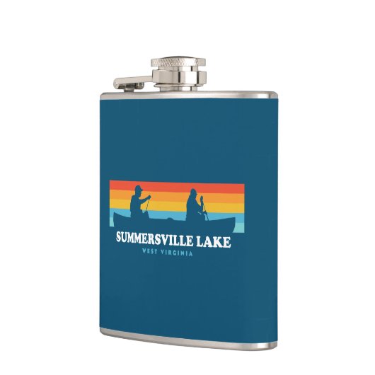 サマーズビルレイクウェストバージニアカヌー フラスク (左)