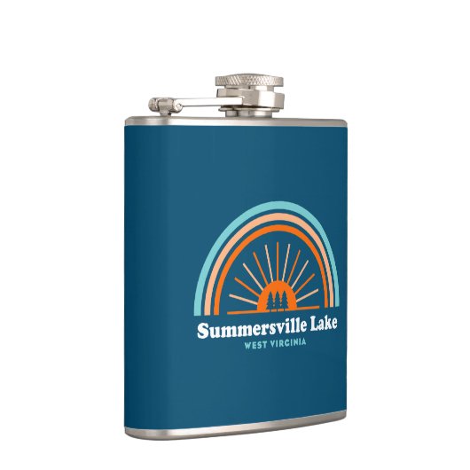 サマーズビルレイクウェストバージニアレインボー フラスク (右)
