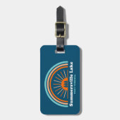 サマーズビルレイクウェストバージニアレインボー ラゲッジタグ (正面縦)