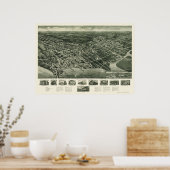 サマーズ・ポイント、NJパノラママップ – 1925 ポスター (キッチン)