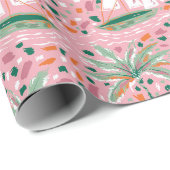 サマーセイボートパームツリーズ ラッピングペーパー (ロールコーナー)
