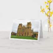 サマーセットの聖アンドリュー大聖堂教会 カード (黄色い花)